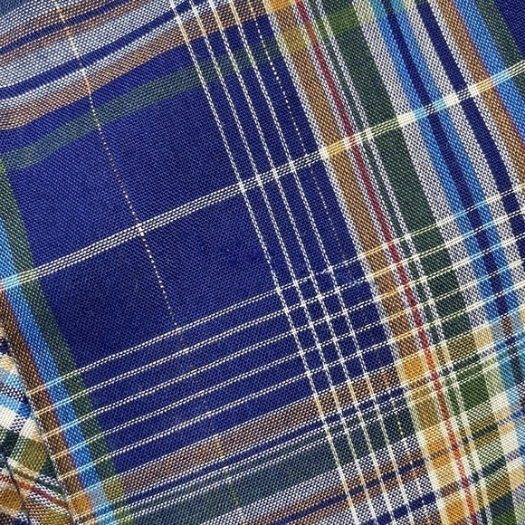 Vintage Wrangler Pearl Snap Blue Plaid Button Up XL - Picture 6 of 6